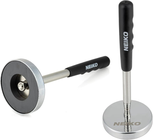 NEIKO 53426A 35LB Magnetic Pick Up Tool, Large Magnet with 3.3" Head, Extendable Sweeper up to 33.5 Inches