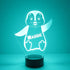 Store Custom Penguin LED Sign Night Light Lamp with Remote, Light Up Display