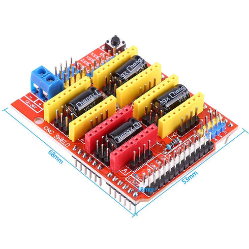 4Pcs A4988 3D 0.8 4 CNC Expansion Board with Stepper Motor Driver, Compatible with Printers and Engraving Machines
