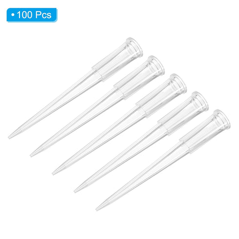 PATIKIL 200ul Pipette Tips, 100 Pcs PP Plastic Autoclavable Universal Liquid Transfer Tips for Laboratory, Clear