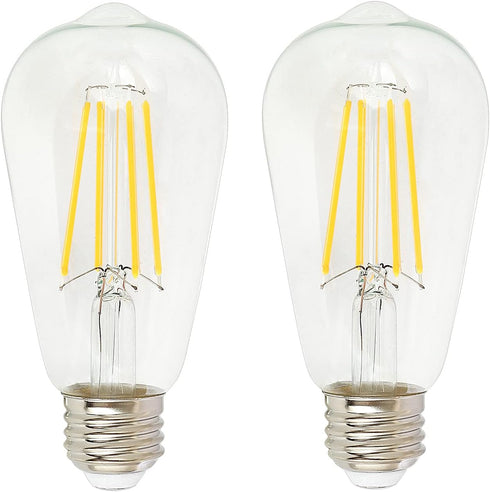 BoostArea LED Light Bulb, 2 Pack, 6 Watt (60W Equivalent), 800 Lumens, 2700K Warm White, E26 Base, Non-Dimmable