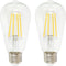 BoostArea LED Light Bulb, 2 Pack, 6 Watt (60W Equivalent), 800 Lumens, 2700K Warm White, E26 Base, Non-Dimmable