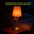 11.81in Small Bow Table Lamp, Rechargeable Cute Coquette Bow Table Lamp with Fabric Shade Bedside Light Desk Lighting