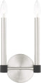 Livex Lighting 46882-91 2 Light Brushed Nickel Wall Sconce