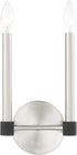Livex Lighting 46882-91 2 Light Brushed Nickel Wall Sconce