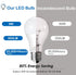 E26 LED Bulb, 60W Equivalent, 9W Medium Screw Base, Non-Dimmable, Daylight White 5000K, 4 Packs