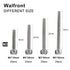 M3 Cap Head Screws, 100pcs M3*6/8/10/12/16/20/25/30 304 Stainless Steel Metric Thread Hex Socket Cap Head Screws
