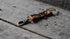 JJNUSA Brown Leather Key Chain with Flower Pattern and Easy Clasp Key Wrist Lanyard Holder
