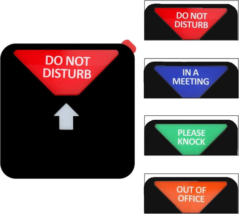 Office Door Signs, 5 Inch Diameter Do Not Disturb Sign, Out of Office Logo, Magnetic & Strong Adhesive Backing