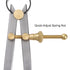 Spring Joint Caliper 3 inch / 75mm Steel Divider Caliper with Brass Fulcrum for Metalworking Geometry Drawing