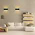 Kawell 8W Modern Wall Sconces LED Wall Light, Waterproof IP65 for Indoor Outdoor Use, Black 3000K