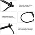 INCREWAY 10pcs Heavy Duty Wire Lock Pin, 1/4" Safety Coupler Shaft Locking Pin for Trailers, Farm, Lawn, Garden