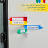 2 Pack 7 Inches BBTO Pcs Exam Room Flags Long Door Flags Primary Colors Chamber Room Status Indicators Signal Sign