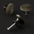 4X Antique Bronze Oil Rubbed Cabinet Knobs, Vintage Round Dresser Door Pull Handles, 30mm/1.18in