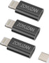 USB C Female to Lightning Male Charge Adapter, 3 Pack Type C Charger Cable Converter for Apple iPhone 14/13/12/11 Pro