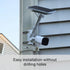 2-in-1 1/4"-20 Holicfun Pole Mount for Ring, Arlo, and Cameras & Solar Panels with Screw Hole - Black