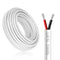 16 Gauge 2 Conductor Electrical Wire, 16.4FT White Stranded Low Voltage 16/2 Cable, 16 AWG Tinned Copper