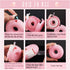 Tape Dispenser Mini Tape Cutter, Donut Shape Tape Cutter Box Case, Tapes Included for Home, School, Office Use