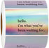 WRAPAHOLIC Hello I'm What You've Been Waiting for Stickers, Black Ink Holographic Silver Labels