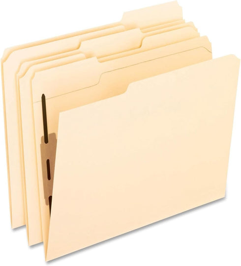 Pendaflex 1/3-Cut Top Tab Manila Folders with 2 Bonded Fasteners, 50 Pack