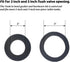Universal Toilet Tank to Bowl Gasket & Tank to Bowl Bolts, 2 Kind Gasket and 4 Pieces 5/16 * 3.15 Inch Toilet Tank Bolts, Fit Most 2-Inch and 3-Inch Flush Valve Opening