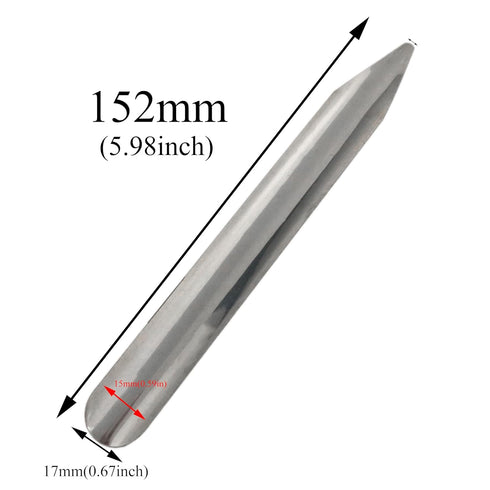 Lab Spoon Spatula Scoop, 15cm/5.9 inch Stainless Steel Spatula with Rounded and Pointed Ends, 4PCS