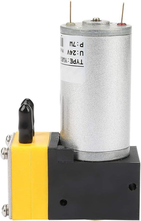12V Miniature Electric DC Motor Diaphragm Vacuum Pump, Self Priming Water Pump for Air Liquid Equipment, 0.4-1L/min