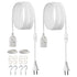 VEVOR Plug in Hanging Light Cord Kit, 16ft Lantern Extension Cords, 2