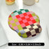 Ksriylm Retro Checkered Mouse Pad with Support Wrist Rest,Cute Funny Boho Ergonomic Mouse Pad with Non-Slip Base