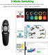 QUI Presentation Clicker Wireless Remote for PowerPoint, Slide Advancer for Mac/Windows/Linux