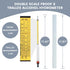 Hydrometer Alcohol 0-200 Proof and Tralle Accurate Alcohol Proof Tester for Liquor, Distilling Moonshine Alcoholmeter(3 Pcs High Alcohol Proof)