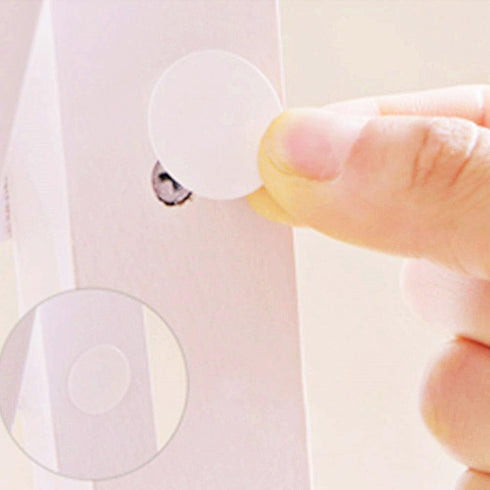 Self-Adhesive Screw Hole Stickers, 2-Table 96 in 1 Self-Adhesive Screw Covers, Dustproof Sticker 15mm White
