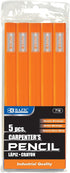 BAZIC Carpenter's Pencil, 5-Count