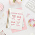 Pink Bow Coquette Notebook, God Says You are Christian Journal for Women, Bible Journaling Notebook