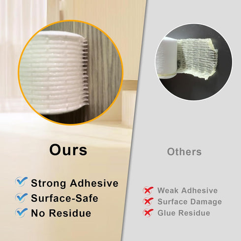 Strong Adhesive Weather Stripping, High Density Weatherproof Weather Stripping Door Seal Strip for Sliding Door, Windows,Soundproof Foam Sealing Strip, White(1/2 in x 1/4 in x 13Ft)