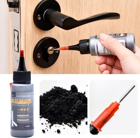 generic Professional Graphite Lock Lubricant with Smart Straw Spray for Sliding Doors, Garage Doors and Stuck Locks