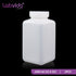 Square Reagent Bottle, HDPE Wide Mouth Plastic, 2 pcs of 1000ml Sample Sealing Storage Container