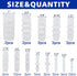 55Pcs 13 Sizes Hose Barb Fittings Kit, Pipe Connector Joint Splicer Mender Adapter Union for Aquarium Adapter Gas Liquid Air