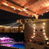 25FT 27 G40 Bulbs (2 Commercial C7/E12 GOOTHY Outdoor String Lights, Hanging Patio Lights String with Clear Globe