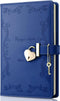 Girls Diary with Lock and Key, Cute Heart Shaped Lock Journal for