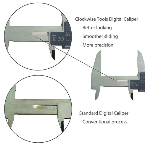 IP54 Grade Digital Caliper DCLR-0805 | 0-8" /200mm, Inch/Metric/Fractions Conversion