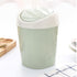 Kukyller Mini Trash Can, Reusable Plastic Tiny Desktop Waste Garbage Bin with Swing Lid for Living Room Coffee Table S