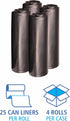 33 1.6 33" 39", 10 10 Boardwalk Recycled Low-Density Polyethylene Can Liners, Gallon Garbage Bags, mil, x Black