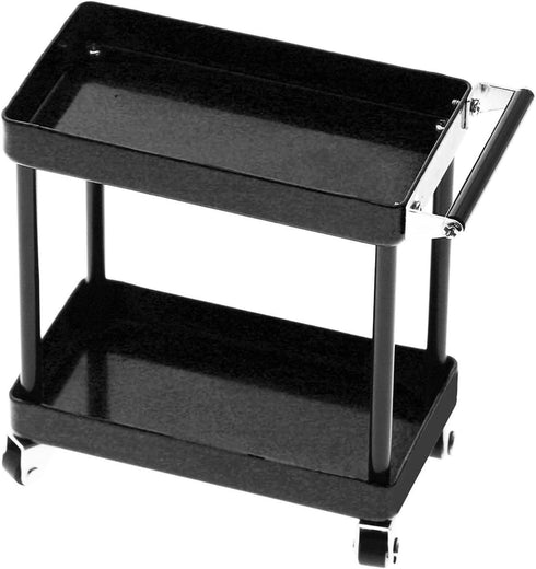 2 1/8 1/10 1/12 1/16 Tool Cart, Tier Tools Storage Trolley Mobile Workshop Garage Repair RC Accessories for Scale Model