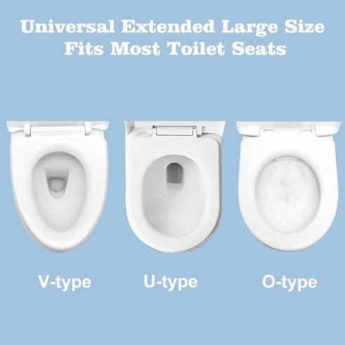 YTLX 20pcs Quality Disposable Toilet Seat Covers Stick-On Non-Slip for Public Toilets Hospital Hotel, Portable Travel