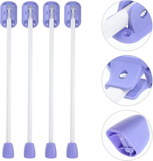 4pcs 33cm Homoyoyo Foldable Table Legs for Furniture Adjustable Desk and Side Table Legs with Metal Folding Design