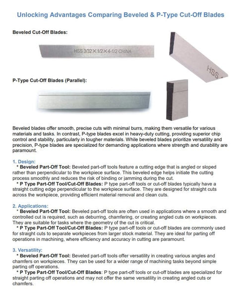 HHIP 2000-1118 HSS Cobalt Cut-Off Blade, Steel, 1/8" x 7/8" x 6" (Pack of 1)
