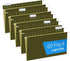RAZCC 60 Pack Reinforced Hanging File Folders, Legal Size, Designed for Bulky Files, Adjustable Tabs, Green Filing