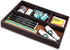KINGFOM Pu Leather Desk Organizer Tray, 4 Compartment Storage Supplies Drawer Tray for Key, Wallet, Phone