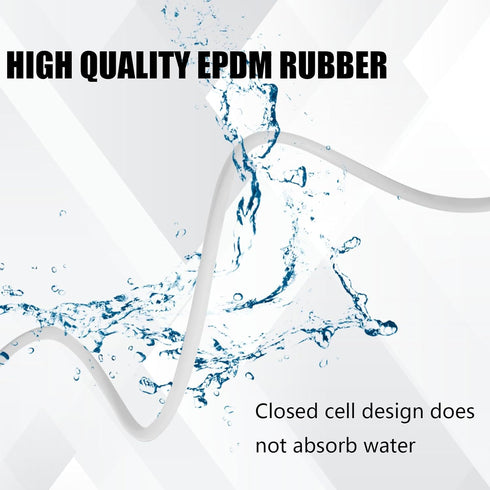 Backer Rod 1/4 Inch, EPDM Rubber Foam Caulk Saver 16.4' White Weather Strip Seal for Concrete Joints, Wall Cracks.